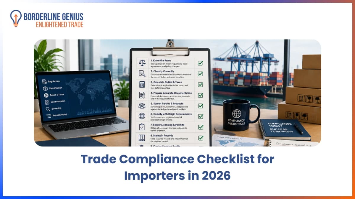 Trade Compliance Checklist for Importers in 2026