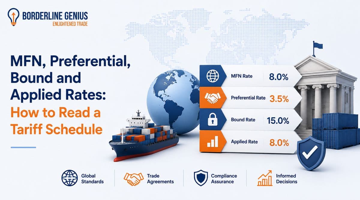 MFN, Preferential, Bound and Applied Rates: How to Read a Tariff Schedule