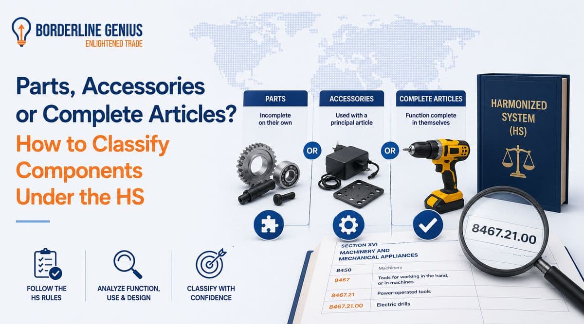 Parts, Accessories or Complete Articles? How to Classify Components Under the HS
